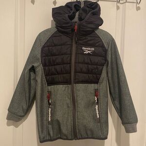 Children’s Reebok Jacket Black & Grey